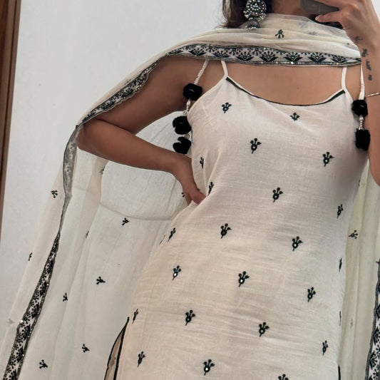 Monochrome Charm Kurta Set