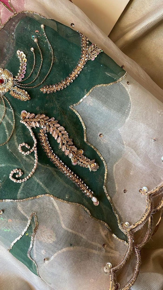 Nazneen Ivory Sharara Set