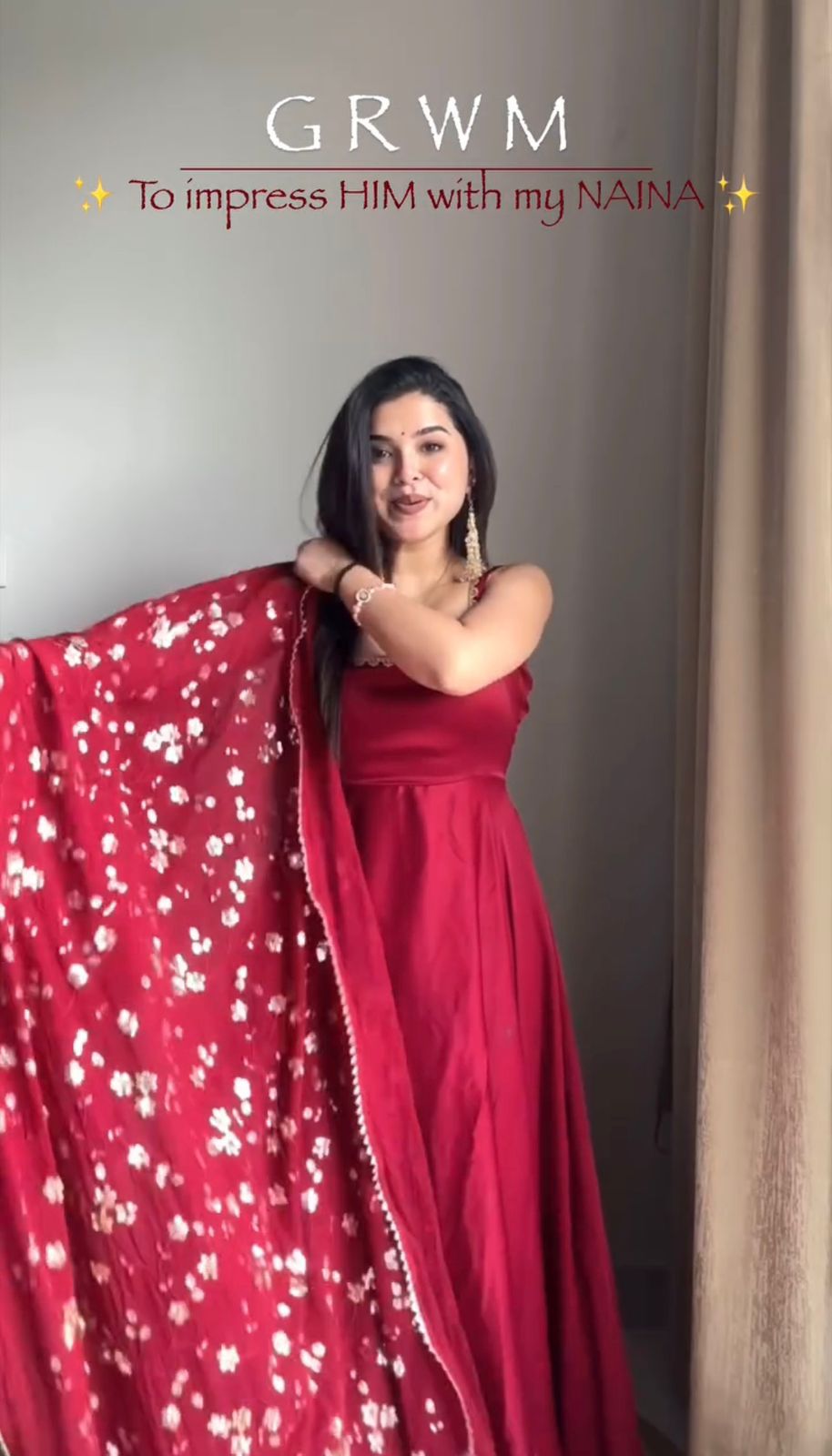 Zarmin Wine Glow Anarkali Suit