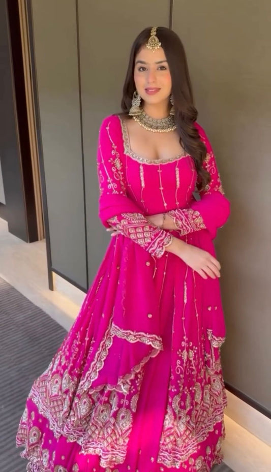 Heer Fuchsia Lehenga