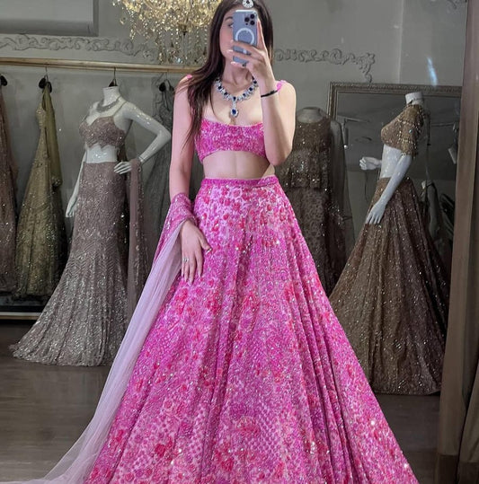 Fuschia Pink Dream Lehenga Set