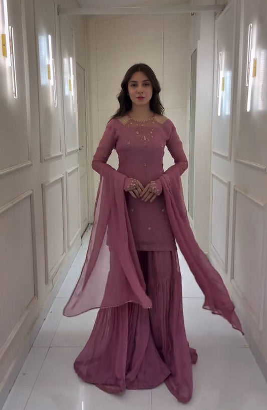 Gulnoor Sharara Salwar Suit Set