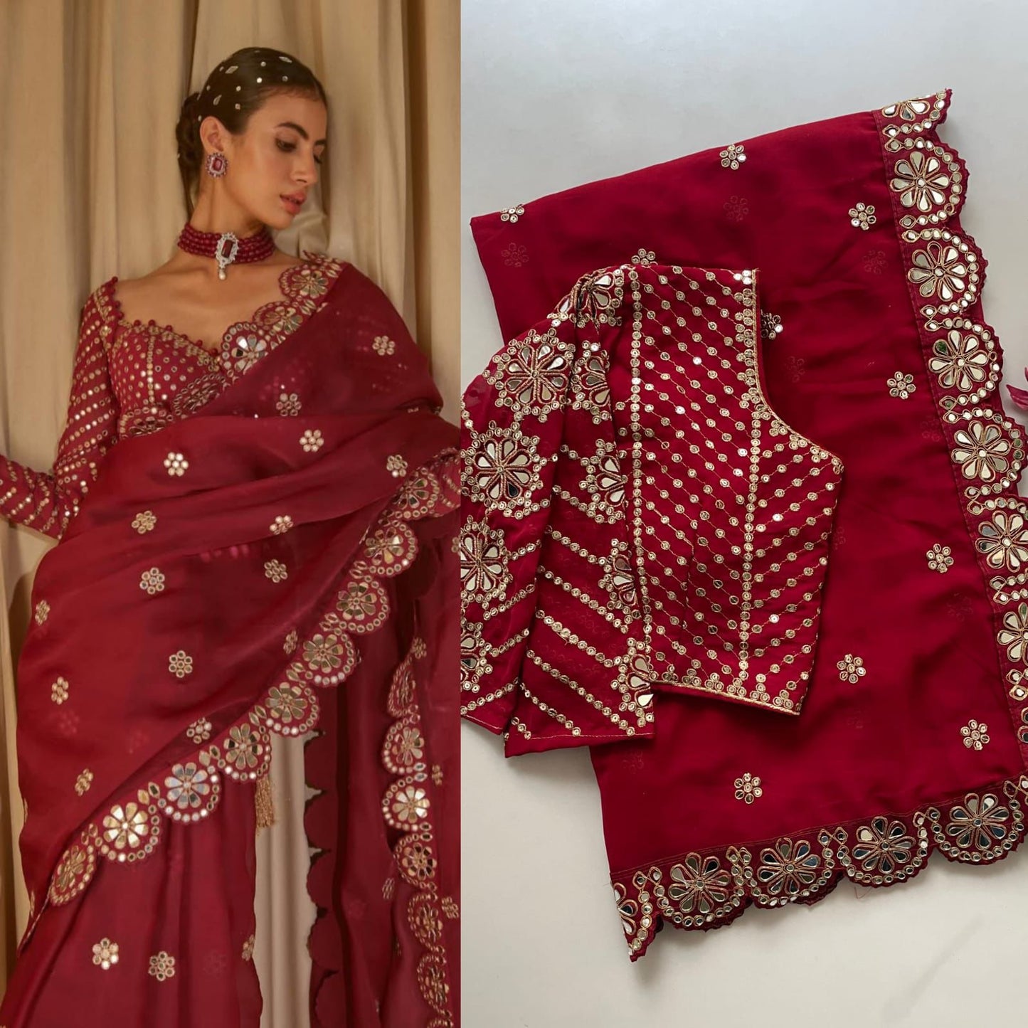 Rang-e-Ishq Laal Riwaayat Saree