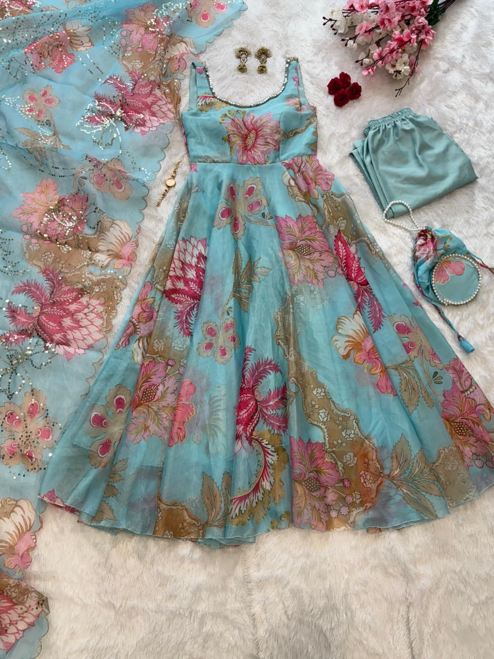 Shahi Bahaar Floral Anarkali