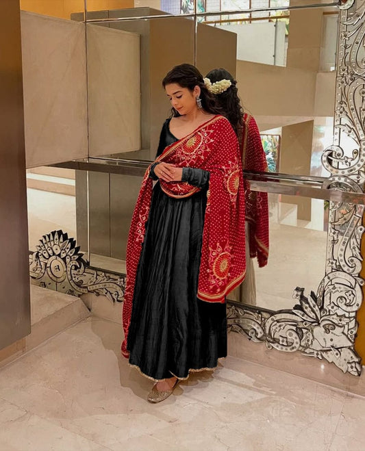 Leela Noor Gown With Dupatta