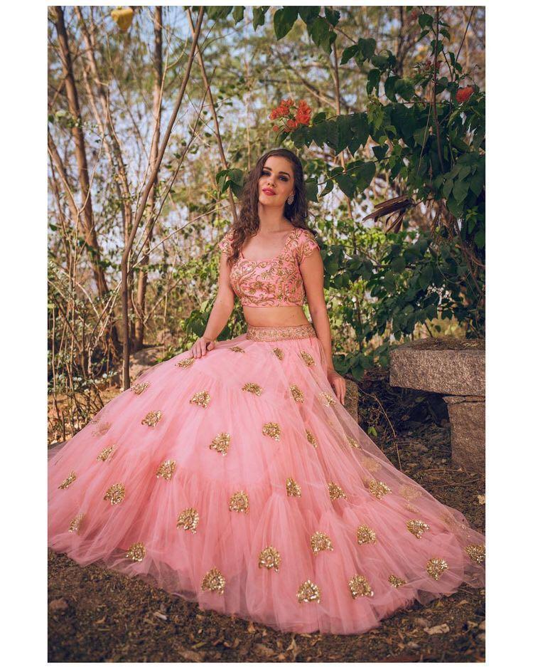 Pink Adoring Semi-Stitched Lehnga Choli With Dupatta