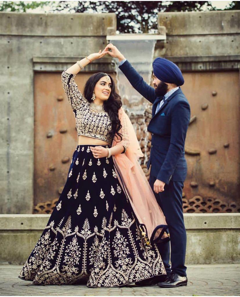 Nevi Blue Beautiful Lehenga Choli With Dupatta