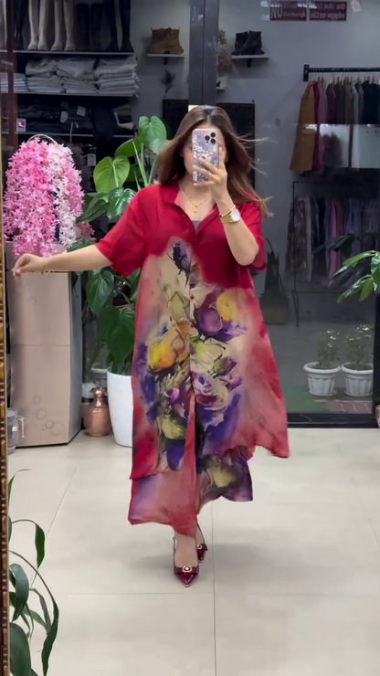 HELLY- LONG SHIRT STYLE DRESS