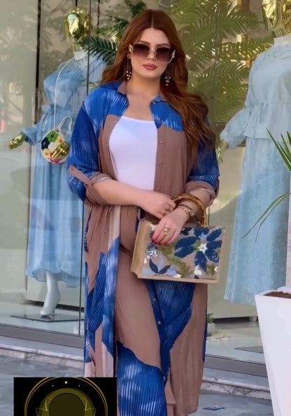 Golden Leaf Bloom Co-Ord Set