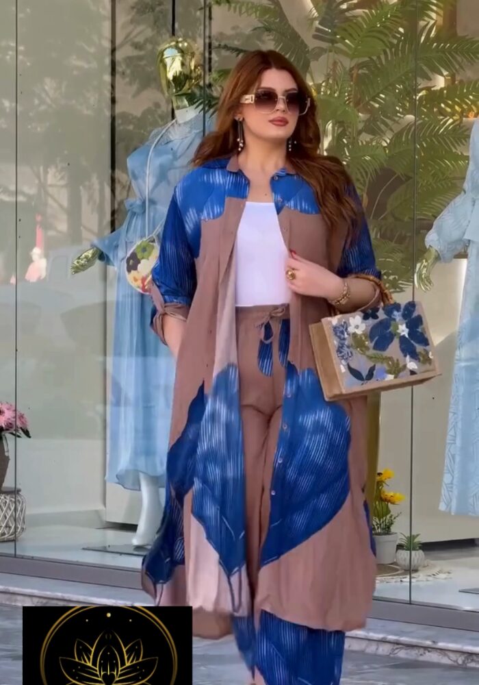 Golden Leaf Bloom Co-Ord Set