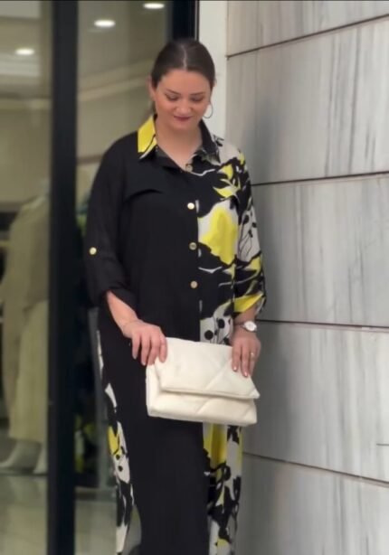 Golden Leaf Bloom Co-Ord Set