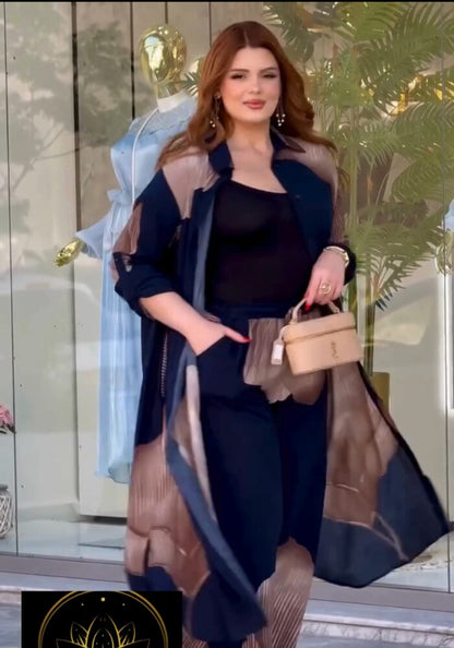 Golden Leaf Bloom Co-Ord Set