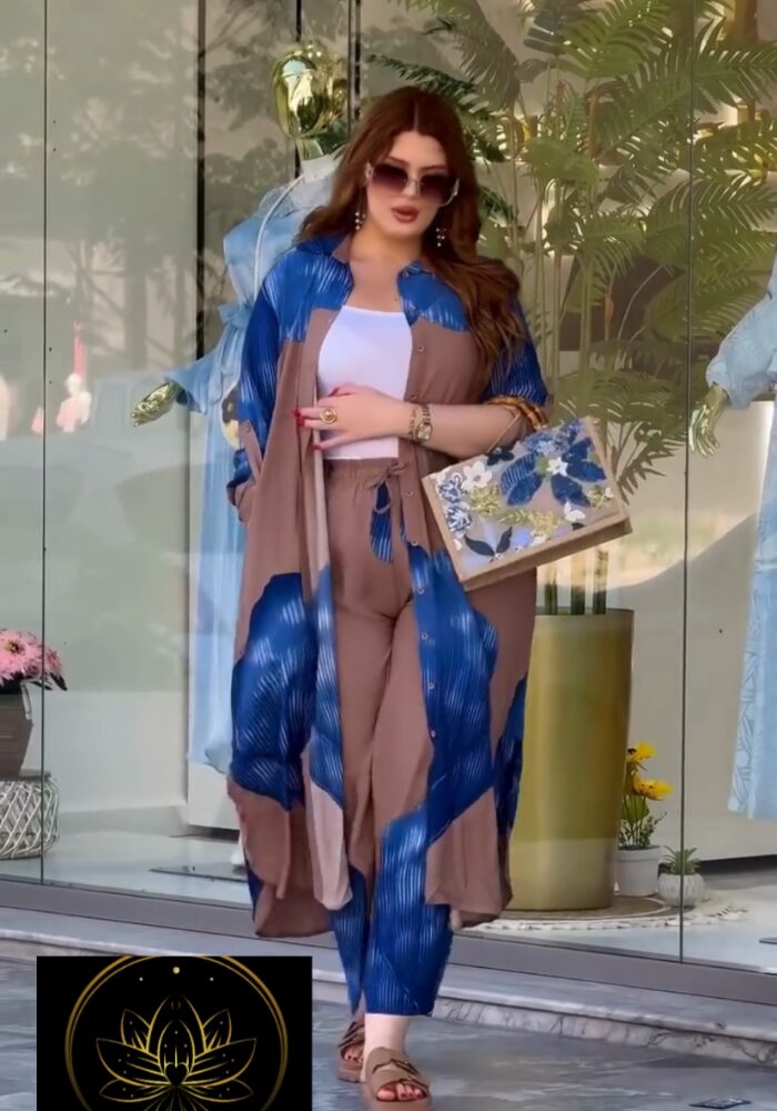 Golden Leaf Bloom Co-Ord Set