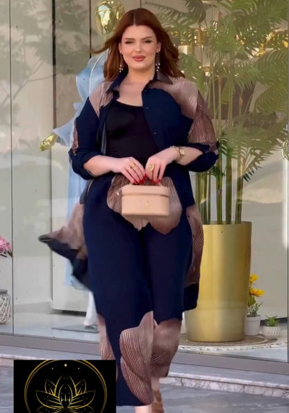 Golden Leaf Bloom Co-Ord Set