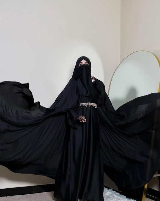 Black Cape Abaya