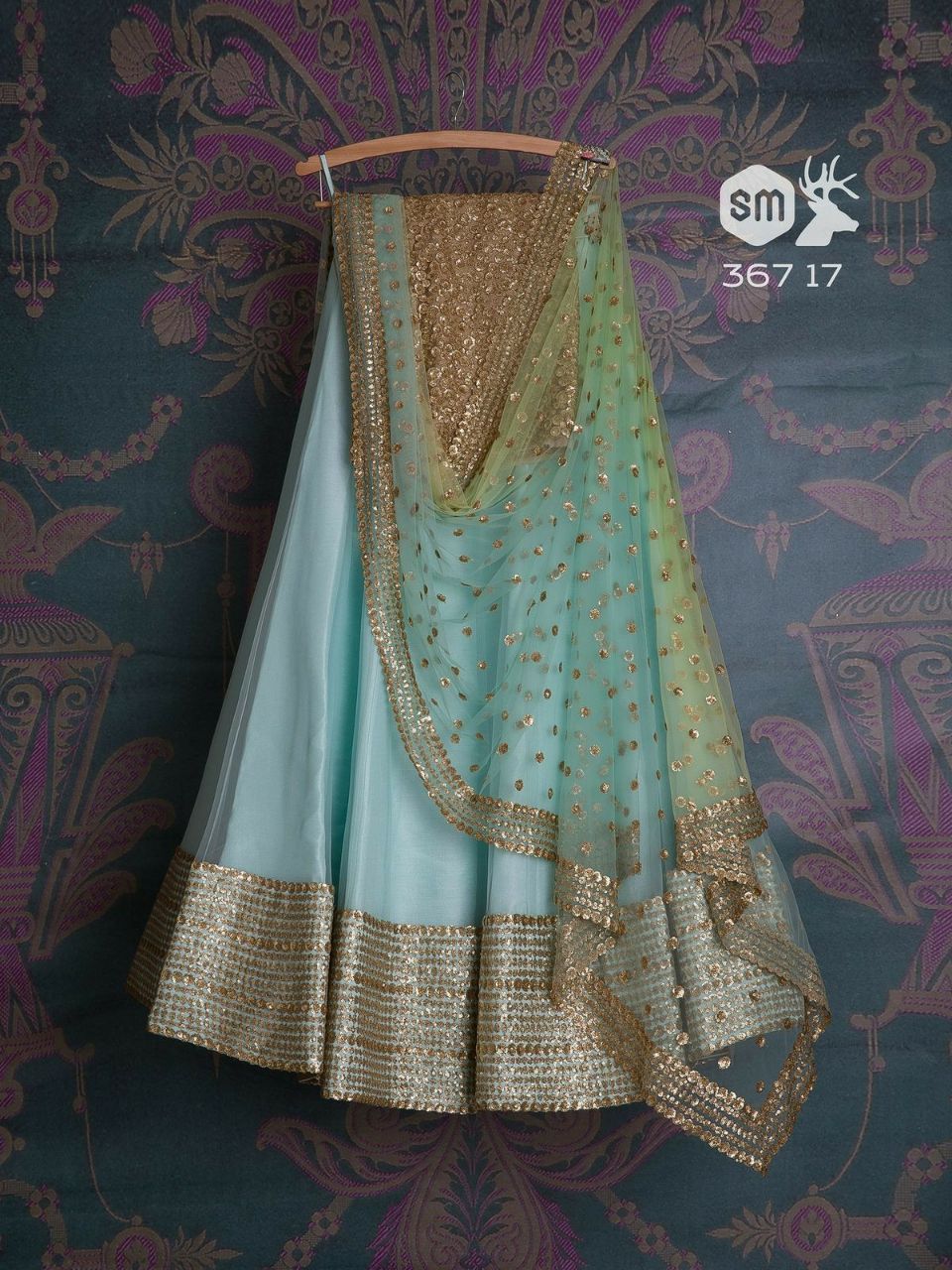 Firozi Innovative Lehnga Choli With Dupatta