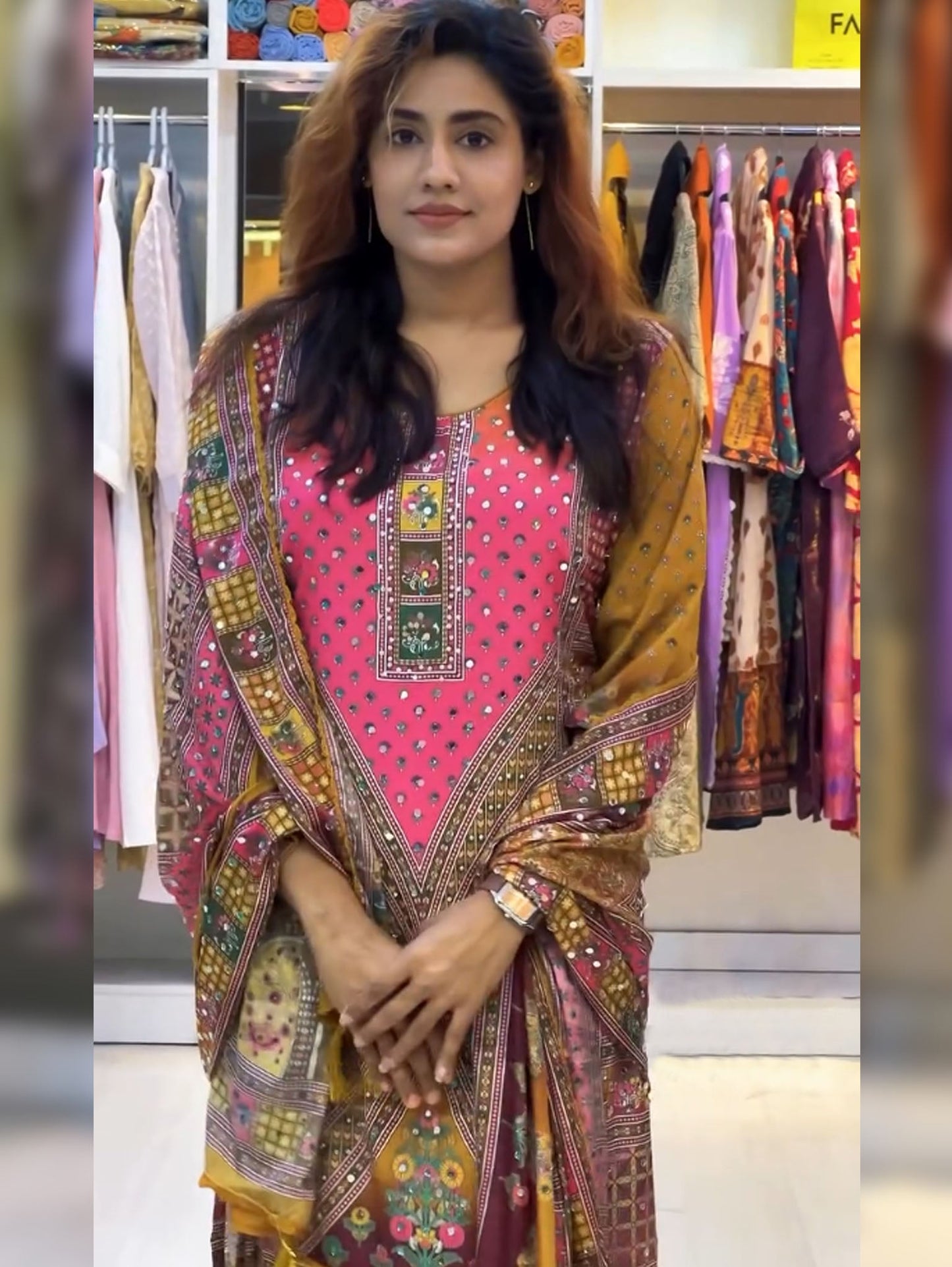 Nazama-Heavy Fancy Pair With Dupatta Set