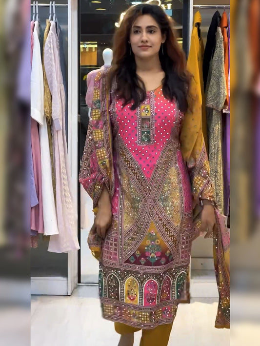 Nazama-Heavy Fancy Pair With Dupatta Set