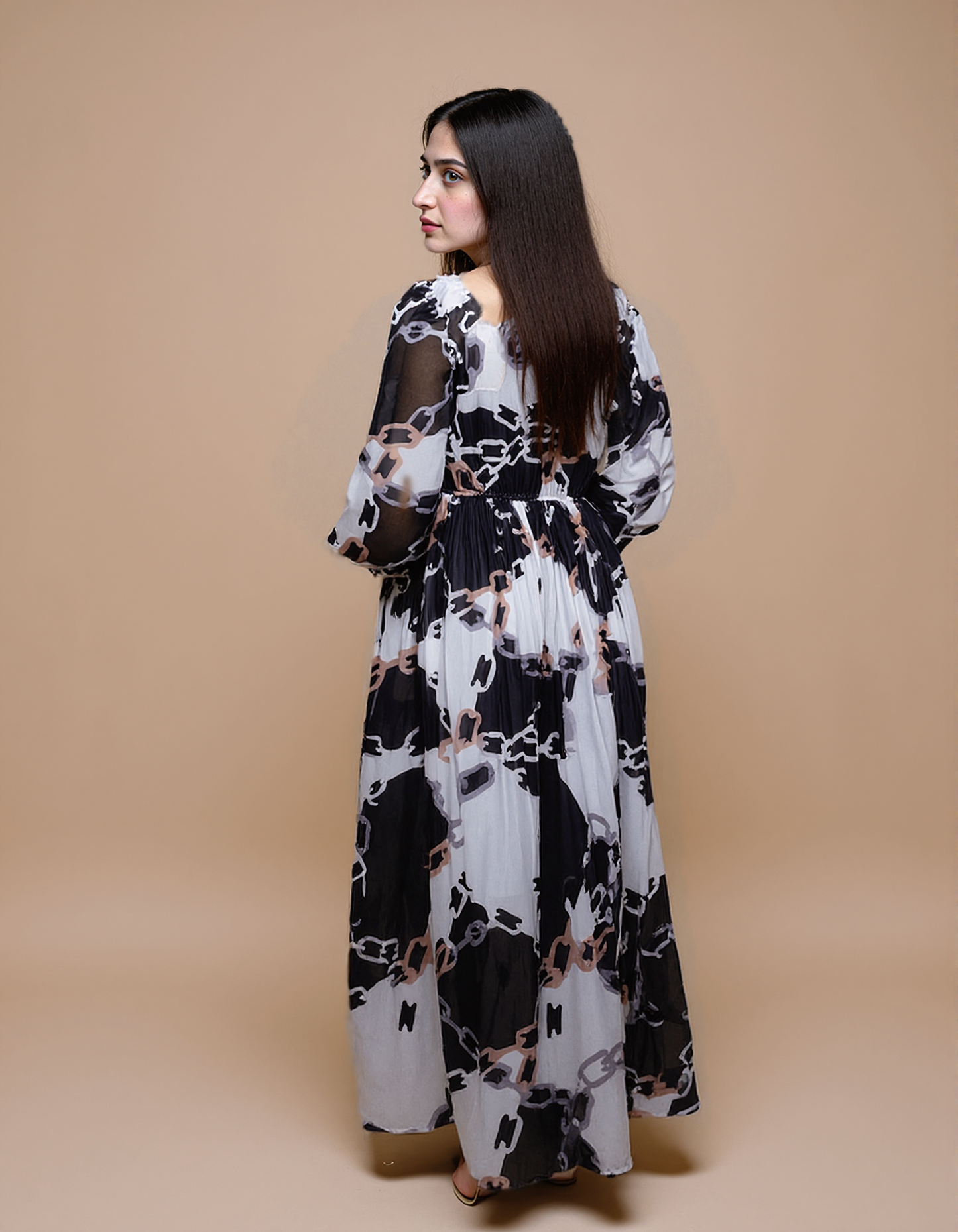 Chain Charm Maxi Dress