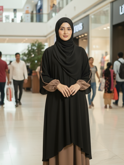 Elegant Two-Tone Modest Kasula