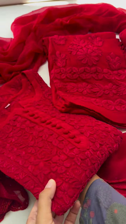 Sindoor Saaj Lucknowi Kurta