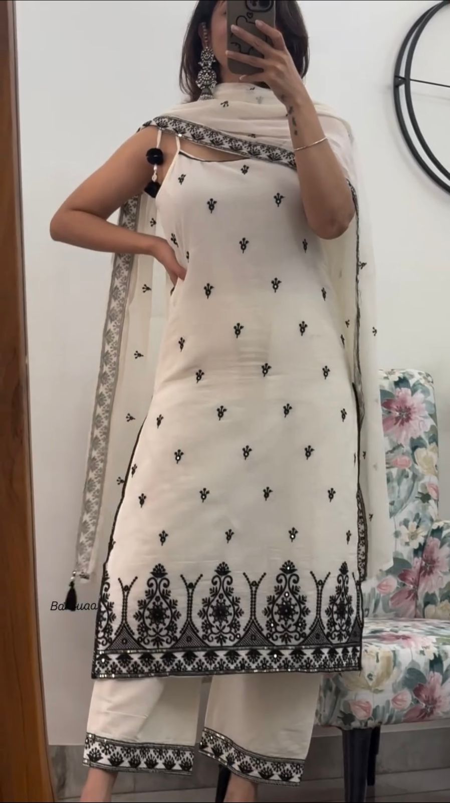 Monochrome Charm Kurta Set