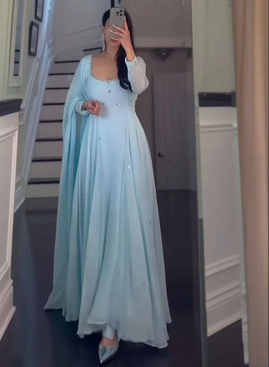Azure Grace Anarkali