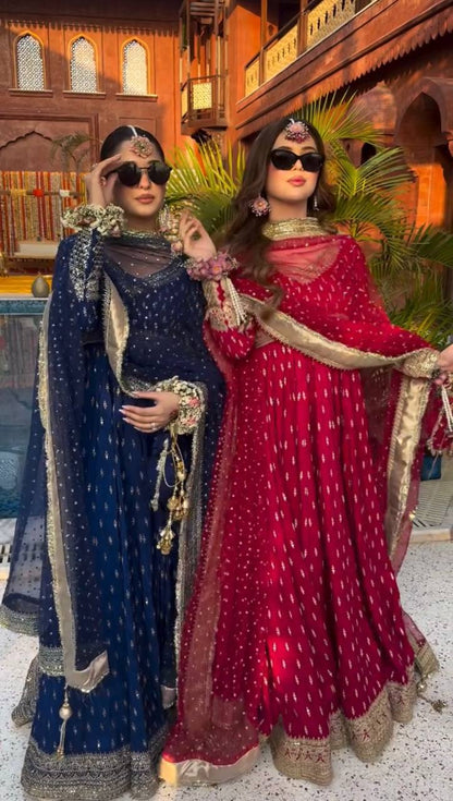 Rang-e-Mehfil Anarkali Set