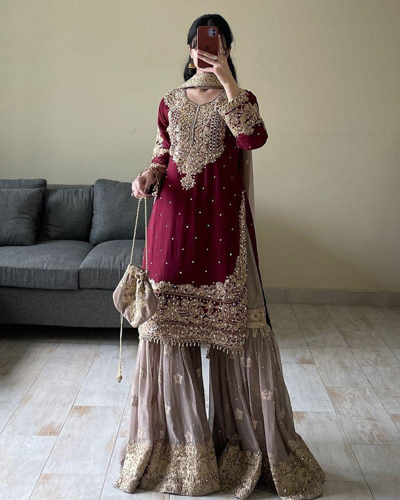 Gulzaar Glam Gharara Set