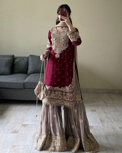Gulzaar Glam Gharara Set
