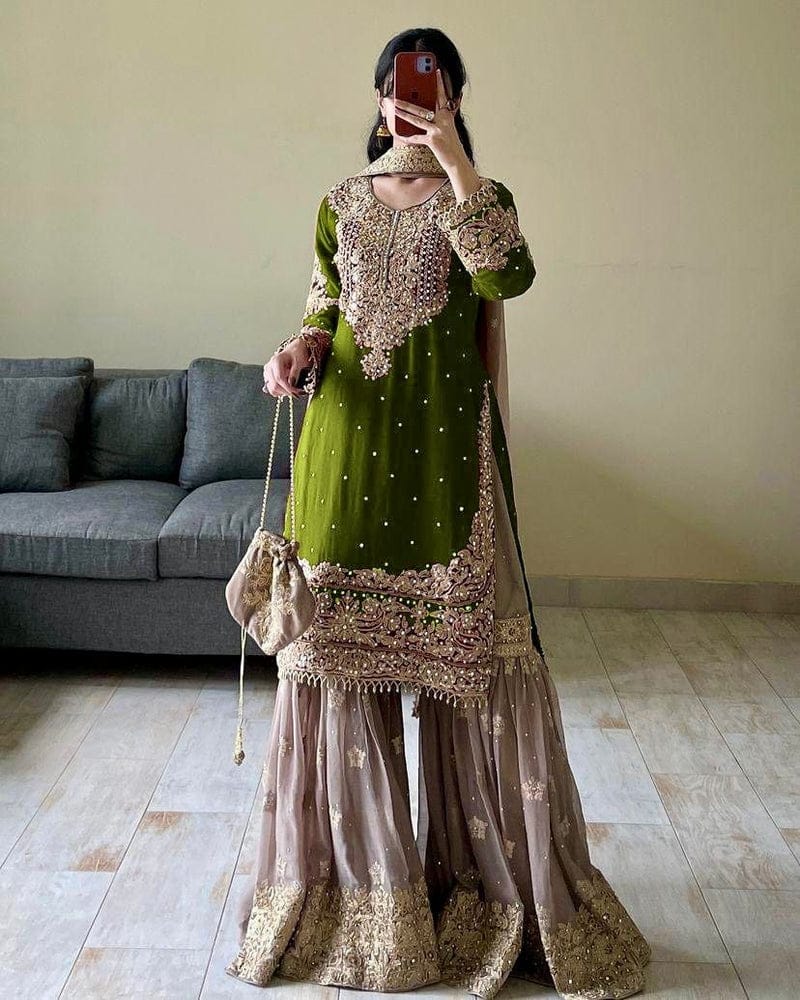 Gulzaar Glam Gharara Set