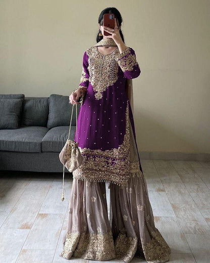 Gulzaar Glam Gharara Set