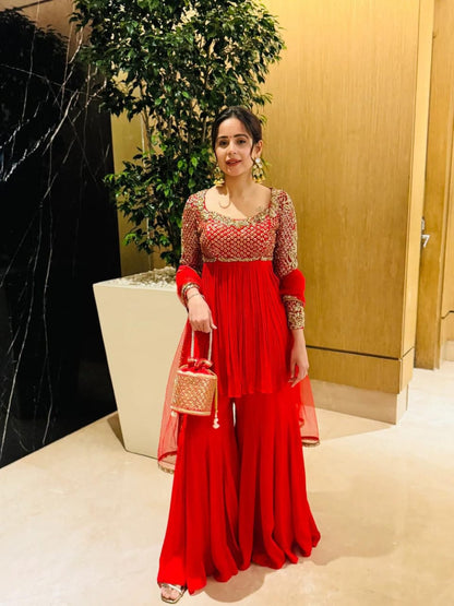 Noor-e-Laal Sharara Set