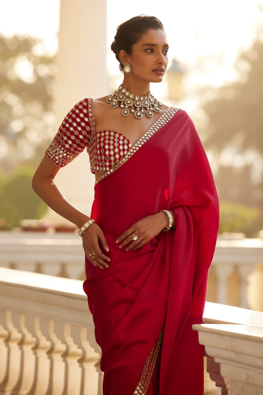 Ravya Mirror Luxe Saree