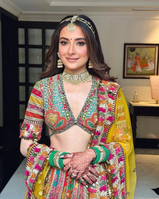 Royal Multicolored Designer Lehenga Choli