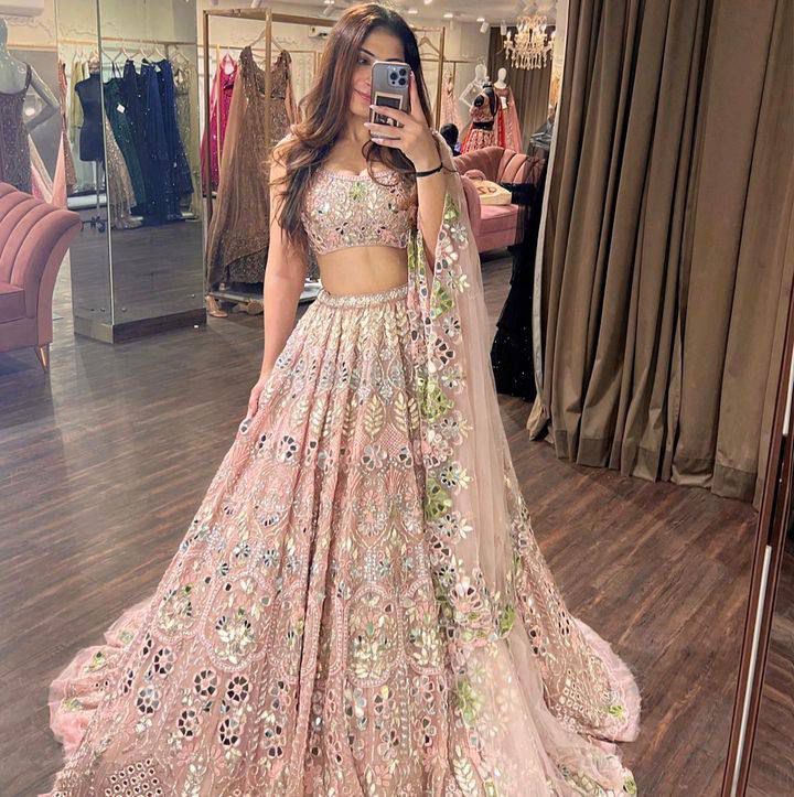 Blush Belle Dusky Rose Royale Lehenga