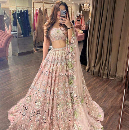 Blush Belle Dusky Rose Royale Lehenga