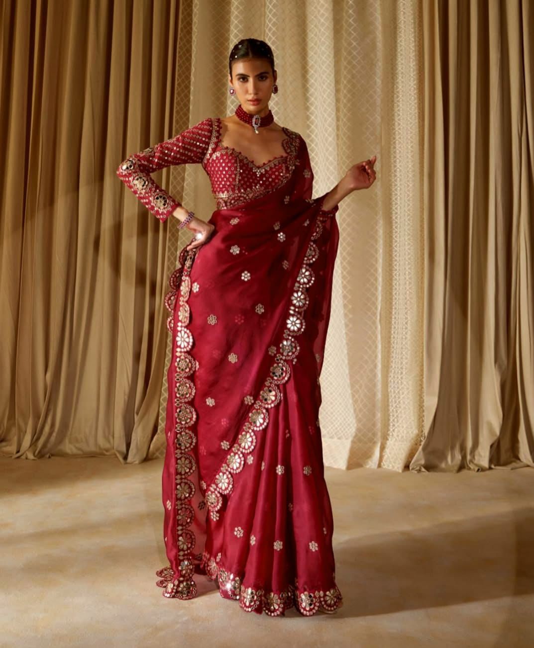 Rang-e-Ishq Laal Riwaayat Saree