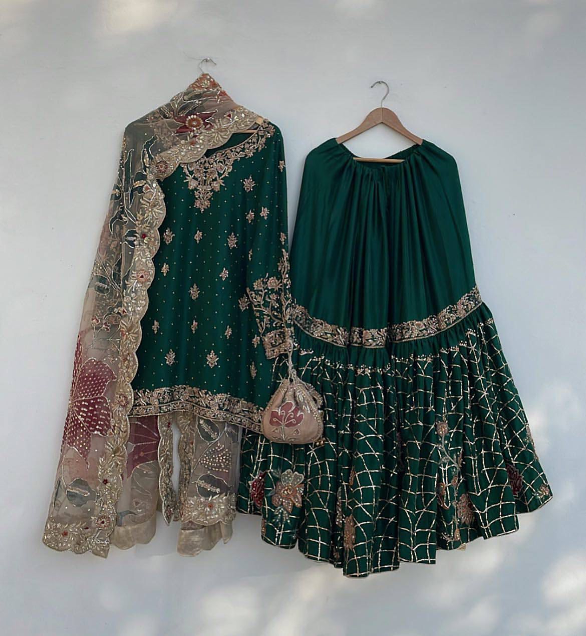 Shahi Zayka Hara Gulnaar Suit Set