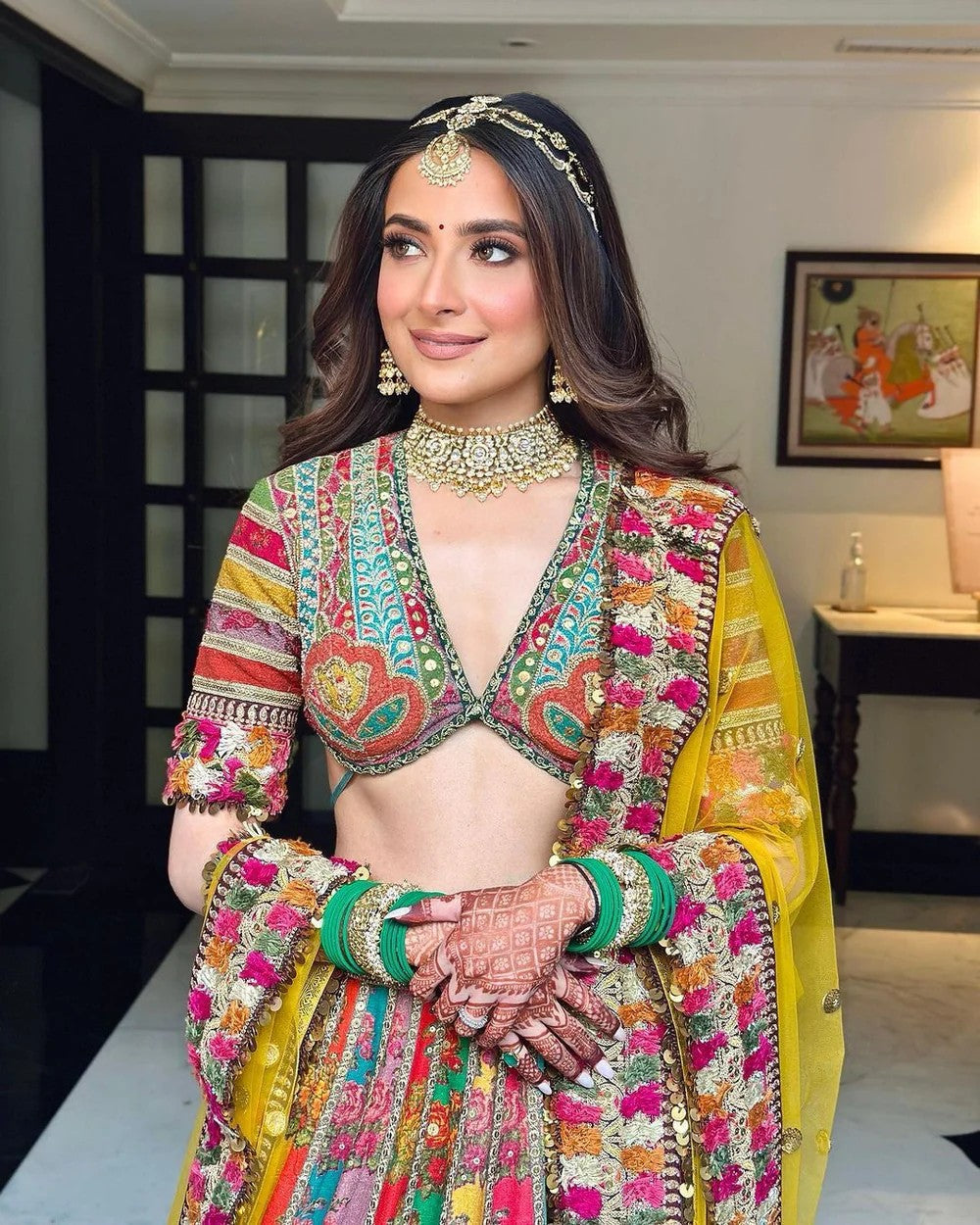 Royal Multicolored Designer Lehenga Choli