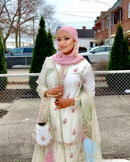 Ivory Elegance Dream Sharara Set