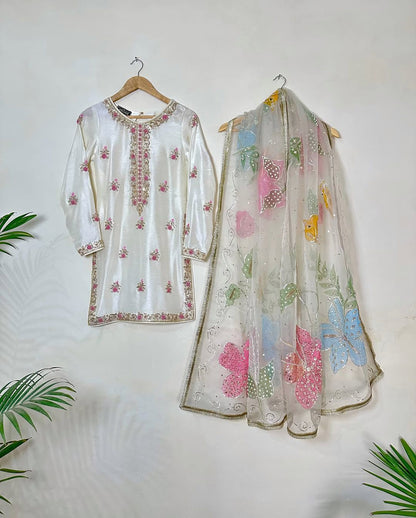 Ivory Elegance Dream Sharara Set