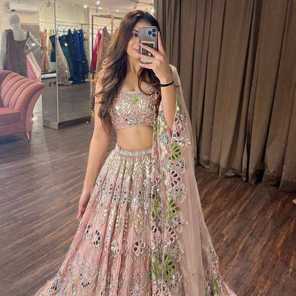 Blush Belle Dusky Rose Royale Lehenga