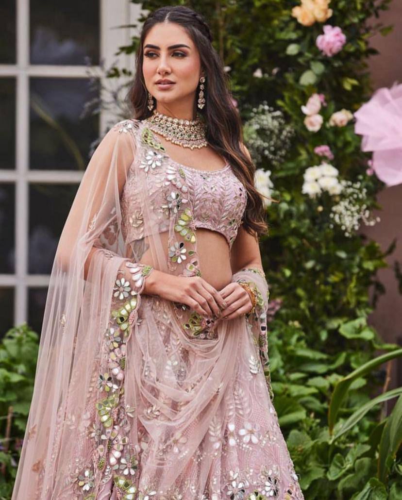Blush Belle Dusky Rose Royale Lehenga