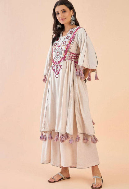 Boho Loom Khadi Indo-Western Set