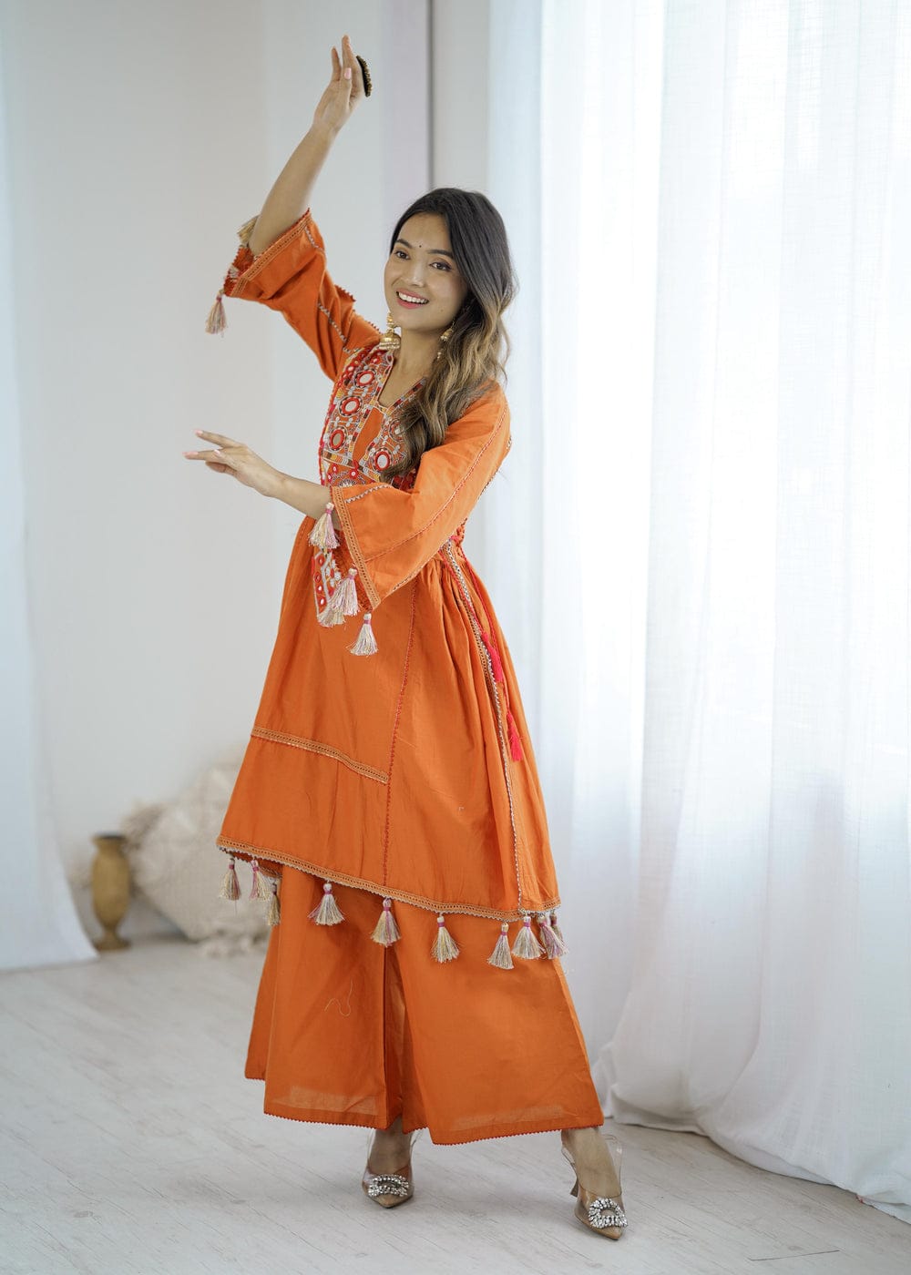Boho Loom Khadi Indo-Western Set