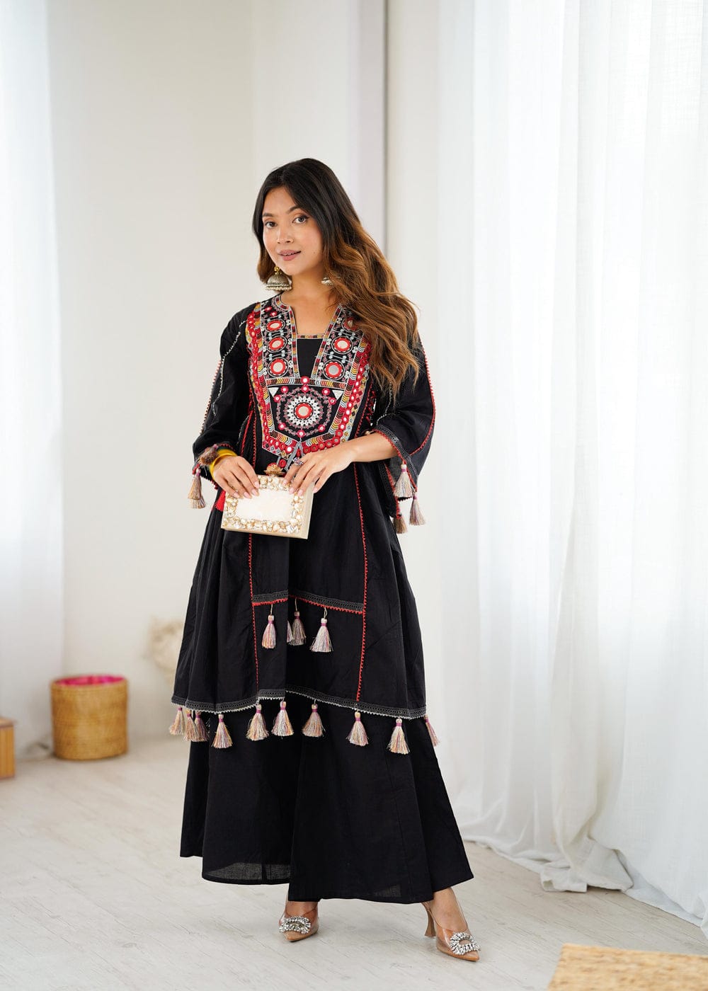 Boho Loom Khadi Indo-Western Set