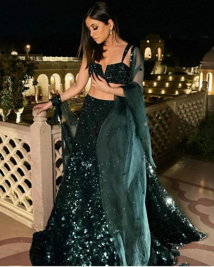 Emerald Glow Lehenga Choli