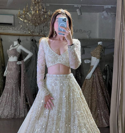 Ivory Royale Embellished Lehenga