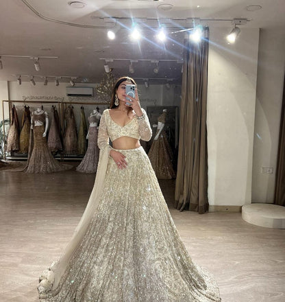 Ivory Royale Embellished Lehenga